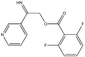 3-{[(2,6-difluorobenzoyl)oxy]ethanimidoyl}pyridine Struktur