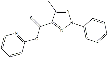 2-pyridyl 5-methyl-2-phenyl-2H-1,2,3-triazole-4-carbothioate Struktur