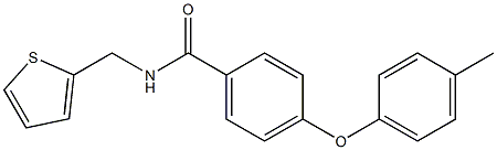 4-(4-methylphenoxy)-N-(2-thienylmethyl)benzenecarboxamide Struktur