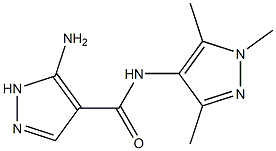 N4-(1,3,5-trimethyl-1H-pyrazol-4-yl)-5-amino-1H-pyrazole-4-carboxamide Struktur