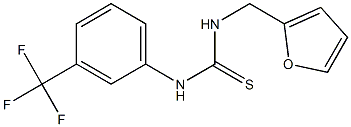 N-(2-furylmethyl)-N'-[3-(trifluoromethyl)phenyl]thiourea Struktur