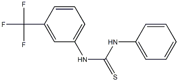 N-phenyl-N'-[3-(trifluoromethyl)phenyl]thiourea Struktur