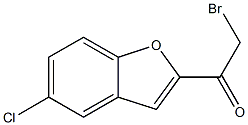 2-bromo-1-(5-chlorobenzo[b]furan-2-yl)ethan-1-one Struktur