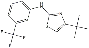 N2-[3-(trifluoromethyl)phenyl]-4-(tert-butyl)-1,3-thiazol-2-amine Struktur