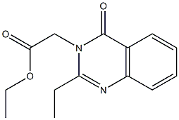 ethyl 2-[2-ethyl-4-oxo-3(4H)-quinazolinyl]acetate Struktur