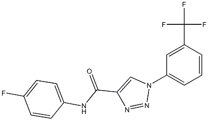 N4-(4-fluorophenyl)-1-[3-(trifluoromethyl)phenyl]-1H-1,2,3-triazole-4-carboxamide Struktur