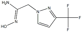 N'-hydroxy-2-[3-(trifluoromethyl)-1H-pyrazol-1-yl]ethanimidamide Struktur