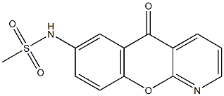 N-(5-oxo-5H-chromeno[2,3-b]pyridin-7-yl)methanesulfonamide Struktur