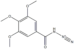 3-(3,4,5-trimethoxybenzoyl)triaz-1-yn-2-ium Struktur