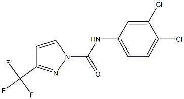 N1-(3,4-dichlorophenyl)-3-(trifluoromethyl)-1H-pyrazole-1-carboxamide Struktur