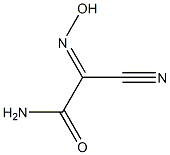 2-amino-N-hydroxy-2-oxoethanimidoyl cyanide Struktur