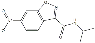 N-isopropyl-6-nitro-1,2-benzisoxazole-3-carboxamide Struktur