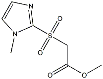 methyl 2-[(1-methyl-1H-imidazol-2-yl)sulfonyl]acetate Struktur