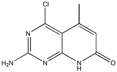 2-amino-4-chloro-5-methylpyrido[2,3-d]pyrimidin-7(8H)-one Struktur