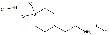 2-(1,1-dioxidothiomorpholin-4-yl)ethanamine dihydrochloride Struktur