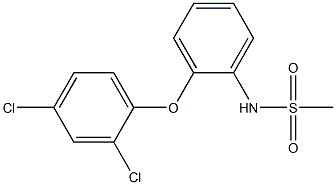 N-[2-(2,4-dichlorophenoxy)phenyl]methanesulfonamide Struktur