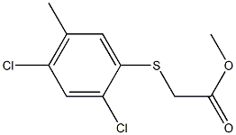 methyl 2-[(2,4-dichloro-5-methylphenyl)thio]acetate Struktur