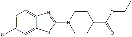 ethyl 1-(6-chloro-1,3-benzothiazol-2-yl)piperidine-4-carboxylate Struktur