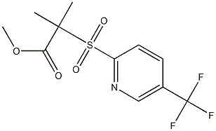 methyl 2-methyl-2-{[5-(trifluoromethyl)-2-pyridyl]sulfonyl}propanoate Struktur