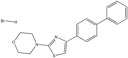 4-(4-[1,1'-biphenyl]-4-yl-1,3-thiazol-2-yl)morpholine hydrobromide Struktur