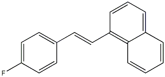 1-(4-fluorostyryl)naphthalene Struktur