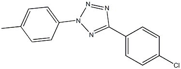 5-(4-chlorophenyl)-2-(4-methylphenyl)-2H-1,2,3,4-tetraazole Struktur