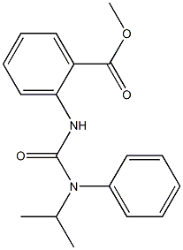 methyl 2-{[(isopropylanilino)carbonyl]amino}benzenecarboxylate Struktur