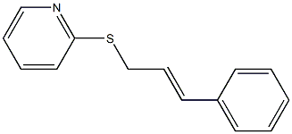 2-(cinnamylthio)pyridine Struktur