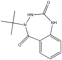 4-(tert-butyl)-3,4-dihydro-1H-1,3,4-benzotriazepine-2,5-dione Struktur