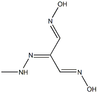 2-(2-methylhydrazono)malonaldehyde dioxime Struktur