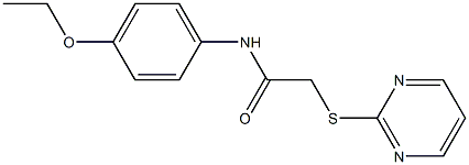 N-(4-ethoxyphenyl)-2-(2-pyrimidinylsulfanyl)acetamide Struktur