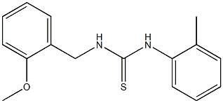 N-(2-methoxybenzyl)-N'-(2-methylphenyl)thiourea Struktur