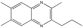 2,6,7-trimethyl-3-propylquinoxaline Struktur