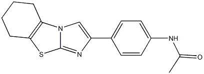 N-[4-(5,6,7,8-tetrahydroimidazo[2,1-b][1,3]benzothiazol-2-yl)phenyl]acetamide Struktur