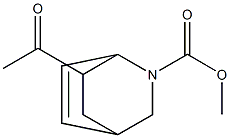 methyl 7-acetyl-2-azabicyclo[2.2.2]oct-5-ene-2-carboxylate Struktur