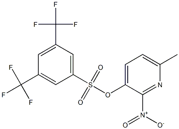 6-methyl-2-nitro-3-pyridyl 3,5-di(trifluoromethyl)benzene-1-sulfonate Struktur