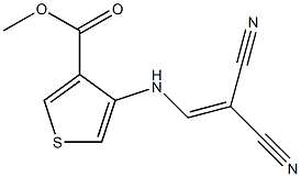 methyl 4-[(2,2-dicyanovinyl)amino]thiophene-3-carboxylate Struktur