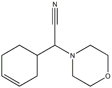 2-cyclohex-3-enyl-2-morpholinoacetonitrile Struktur