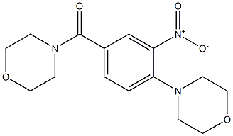 morpholino(4-morpholino-3-nitrophenyl)methanone Struktur