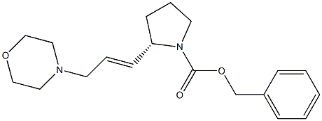 benzyl (2S)-2-[(E)-3-morpholino-1-propenyl]tetrahydro-1H-pyrrole-1-carboxylate Struktur