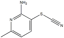 2-amino-6-methyl-3-pyridyl thiocyanate Struktur