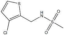 N-[(3-chloro-2-thienyl)methyl]methanesulfonamide Struktur