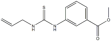 methyl 3-{[(allylamino)carbothioyl]amino}benzoate Struktur