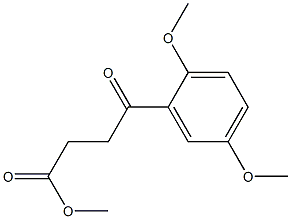 methyl 4-(2,5-dimethoxyphenyl)-4-oxobutanoate Struktur