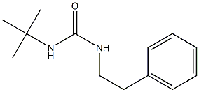 N-(tert-butyl)-N'-phenethylurea Struktur