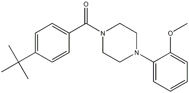 [4-(tert-butyl)phenyl][4-(2-methoxyphenyl)piperazino]methanone Struktur