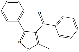 (5-methyl-3-phenylisoxazol-4-yl)(phenyl)methanone Struktur