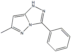 6-methyl-3-phenyl-1H-pyrazolo[5,1-c][1,2,4]triazole Struktur