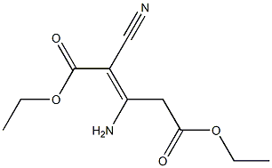 diethyl 3-amino-2-cyanopent-2-enedioate Struktur