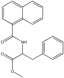 methyl 2-[(1-naphthylcarbonyl)amino]-3-phenylpropanoate Struktur